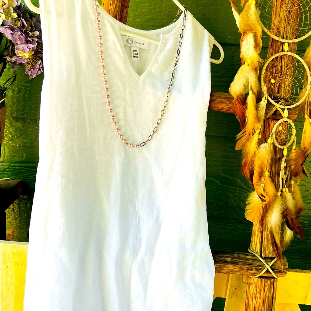 Cristina B Layered White Tunic